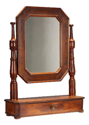 Late 19th Century Tabletop Mirror in Walnut