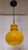 Metal Vintage Ceiling Lamp with Yellow Glass Shade on Chrome-Plated Metal Mount, 1970s For Sale - Image 7 of 8