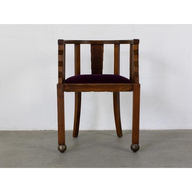 Art Deco Desk Chair, 1920s For Sale - Image 6 of 9
