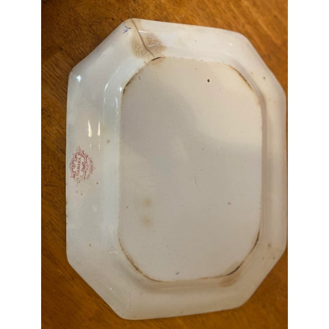 English Antique Ironstone Zamora Transferware by Francis Morely of Staffordshire, England- 5 Pieces For Sale - Image 3 of 6