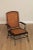 Antique Campaign Cane, Walnut & Iron Adjustable Chaise Lounge Chair For Sale - Image 4 of 13