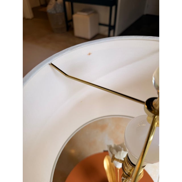 Chealsea House Gold & White Flower Table Lamp For Sale In West Palm - Image 6 of 6