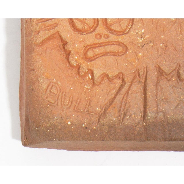 Studio Pottery Cat Tile by Mark Bulwinkle For Sale - Image 4 of 7