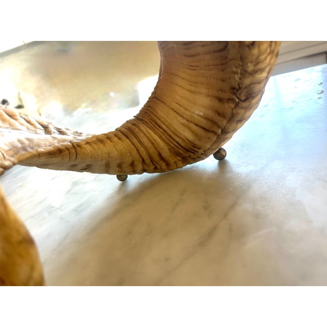 1960s Vintage Ram Horn Candle Holders Pair For Sale - Image 5 of 14
