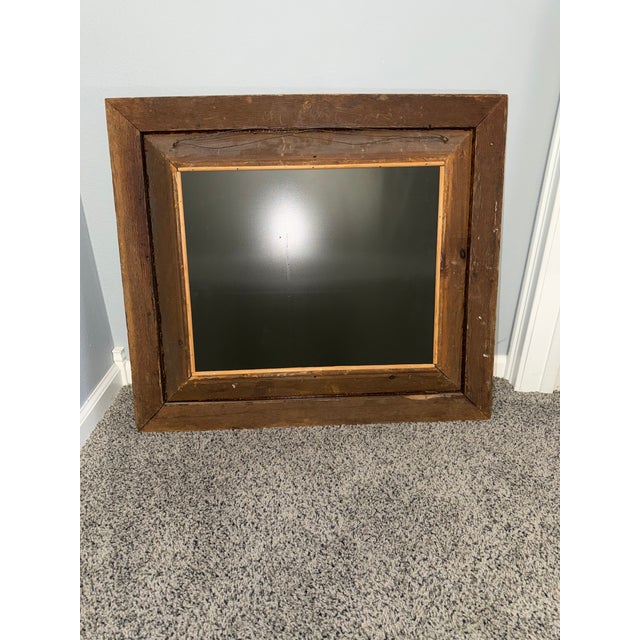 1950s Vintage Rococo Revival Ornate Gold Gilt Wood Wall Mirror - Carved Foliage & Acanthus, Warm Patina For Sale - Image 5 of 10