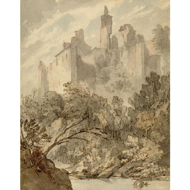 An original 1811 watercolour painting – Rev Hon Charles Francis Annesley, Rosslyn Castle, Midlothian, Scotland.This...
