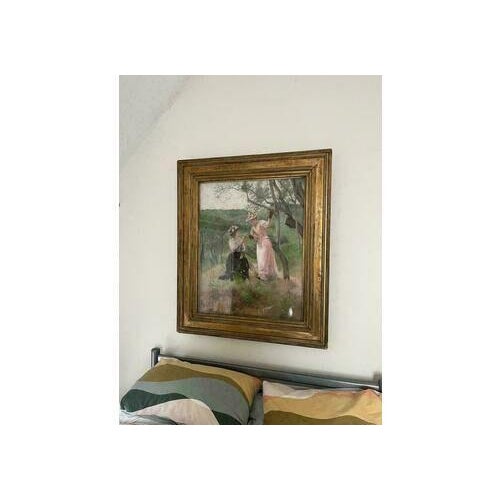 Ferdinand Heilbuth, La Lettre, Pastel Drawing, Framed For Sale - Image 4 of 11