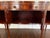 1900’s Antique English Hepplewhite Flame Mahogany Inlaid Sideboard Server Buffet For Sale - Image 4 of 9