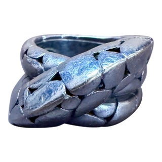 Estate Sterling Silver John Hardy Unisex Ring Size 6 For Sale