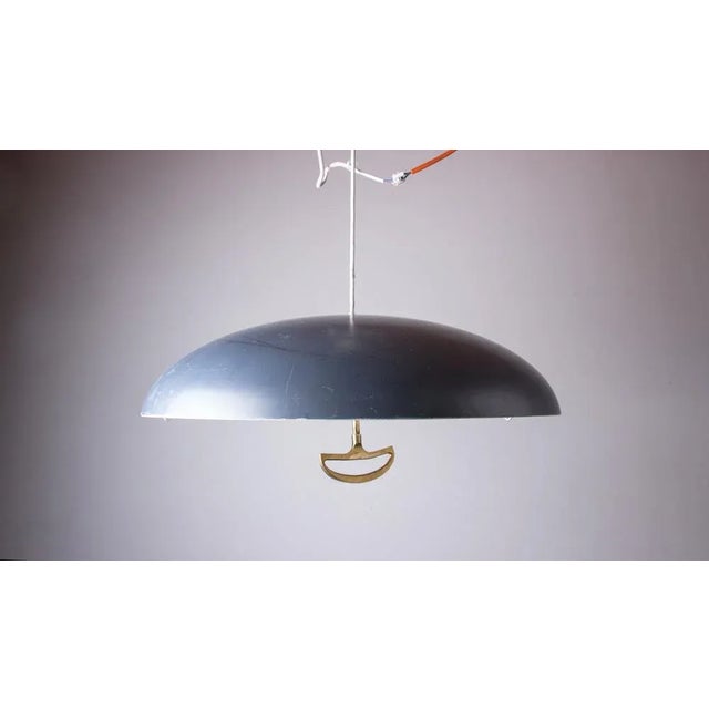 Large Danish Metal California Suspension Light by Vilhem Wolhert & Jorgen Bo for Poulsen, 1960s For Sale - Image 11 of 13