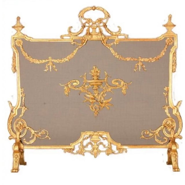 1970s Marie Antoinette-Louis XVI Fire-Screen For Sale - Image 4 of 4