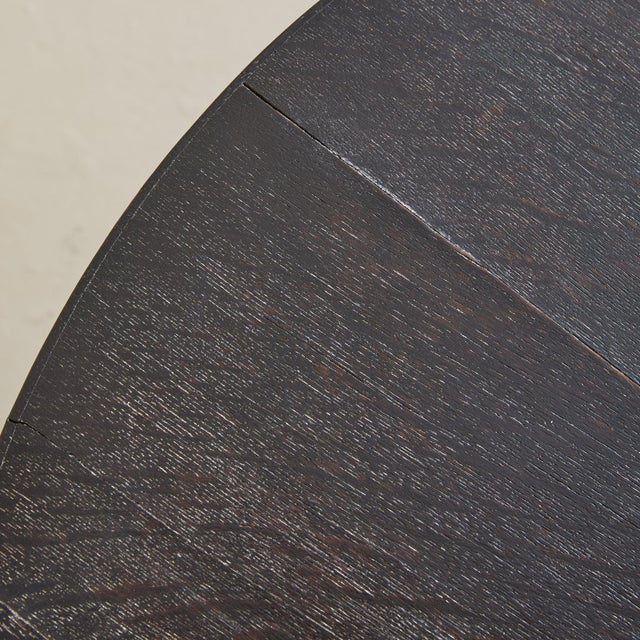 French Brown Cerused Oak Coffee Table, 1940s For Sale - Image 11 of 11