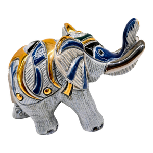 2000 De Rosa Rinconada Elephant Figurine – 24k Gold & Platinum Accents, Uruguay