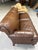 Late 20th Century Napa Brown Leather Sofa With Nail Head Treatment, Late 20th Century For Sale - Image 5 of 8
