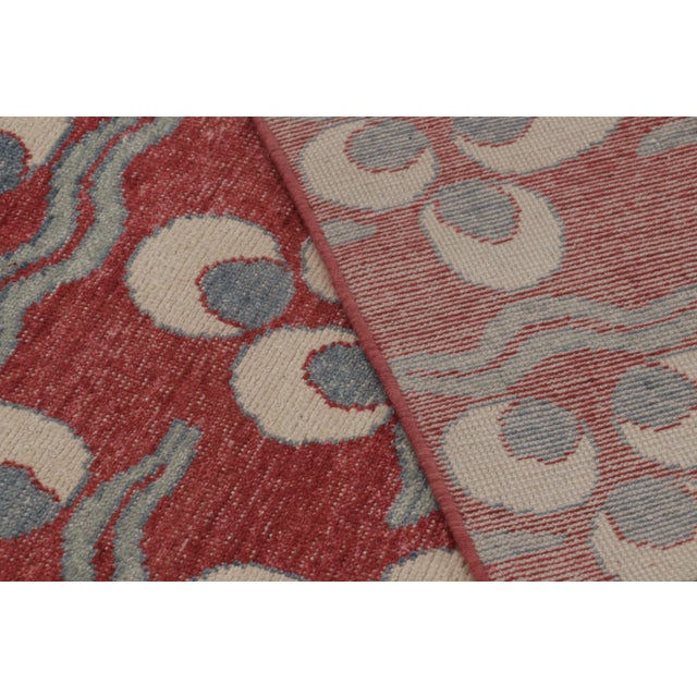 Red Rug & Kilim's Distressed Rug, Brick Red With Chintamani Patterns For Sale - Image 8 of 10