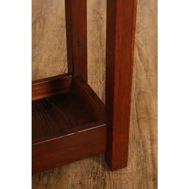 Wood Gustav Stickley Arts And Crafts Oak Umbrella Stand model #54 For Sale - Image 7 of 18