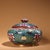 Chinese Vintage Chinese Cloisonné Enamel Gilt Lidded Jar – Floral Motif For Sale - Image 3 of 10