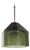 Mid-Century Modern Scandinavian Glass and Brass Ceiling Light attributed to Carl Fagerlund for Orrefors, Sweden, 1960s For Sale