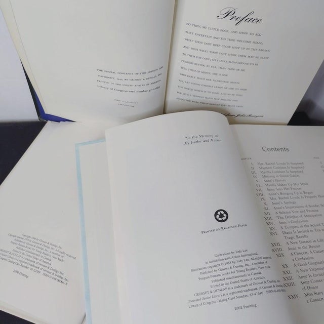 Vintage Decorative Book Gift Set: Illustrated Junior Classics, Arabian Nights, Little Women, Anne of Green Gables -Set of 3 For Sale In Houston - Image 6 of 7