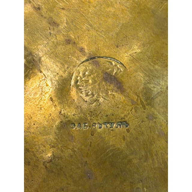 Antique Imperial Russian Tula Hammered Brass Jardinière With Lion Masks, C. 1900 For Sale - Image 13 of 16