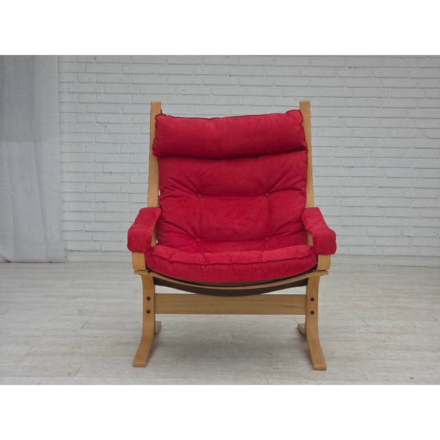 Norwegian Siesta Chairs and Ottoman by Ingmar Relling Westnofa, 1970s, Set of 3 For Sale - Image 16 of 18