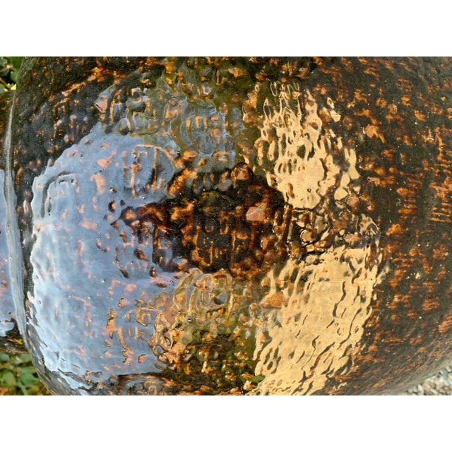 Chinese Glazed Terracotta Urn For Sale - Image 9 of 11