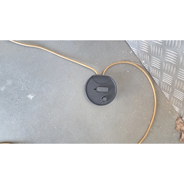 Wood Burl Wood and Brass Floor Lamp from Relco Milano, 1975 For Sale - Image 7 of 8