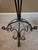 Black Vintage Mid-Century Ornamental T Iron Plant Stand For Sale - Image 8 of 9