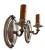 Traditional Pair Brass With Original Silver Plate Finish Wall Scones Circa 1930 For Sale - Image 3 of 8