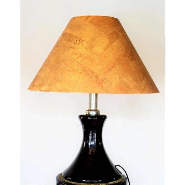 Wood Large Floor Lamp Made of Glass and Cork by Ingo Bricklayer for Design, 1960s For Sale - Image 7 of 8