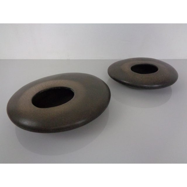 Studio Ceramic 01062 Vases from August Heissner, Germany, 1960s, Set of 2 For Sale - Image 3 of 13