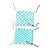 Turquoise Vintage Tropitone Turquoise and White Woven Strap Patio Chairs and Ottomans — Set of 4 For Sale - Image 8 of 12