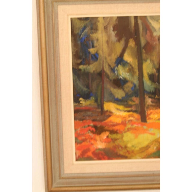 Frans Berg, Pine Forest, 1950s, Oil on Canvas, Framed For Sale - Image 8 of 18