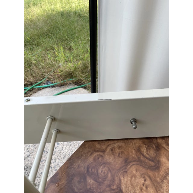 Ivory Post Modern Double Armed White Enameled Wall Sconces- a Pair For Sale - Image 8 of 12