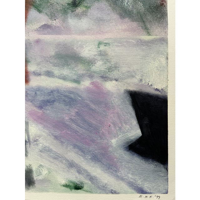 Elaine Kaufman Feiner (1922-2018) "February" 1999 Oil pastel on paper 40"x30" unframed Signed and dated in pencil lower...