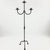 2020s Hand Forged Iron Floor Candelabra 48″ (122cm) Antique Copper Patina 3-Arm Loop Design Classic Candle Holder Rustic Decor For Sale - Image 5 of 7