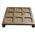 1970s Sarreid Ltd. Brass Tic Tac Toe Footed Board Game Set For Sale - Image 5 of 10