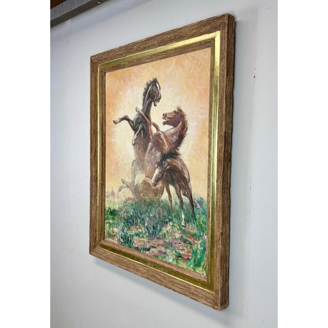 Late 20th Century Western Equestrian Painting by Sam Savitt For Sale - Image 10 of 12