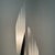 Silver Vintage Floor Lamp with 2 Metal and Glass Stems, 1980s For Sale - Image 8 of 13