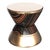 Art Deco "L'uovo" Side Table With Bronze, Handmade For Sale - Image 3 of 4