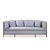 Barbara Barry for McGuire Rattan Fretwork Sofa This sofa measures: 88 wide x 37 deep x 30.5 inches high, with a seat...