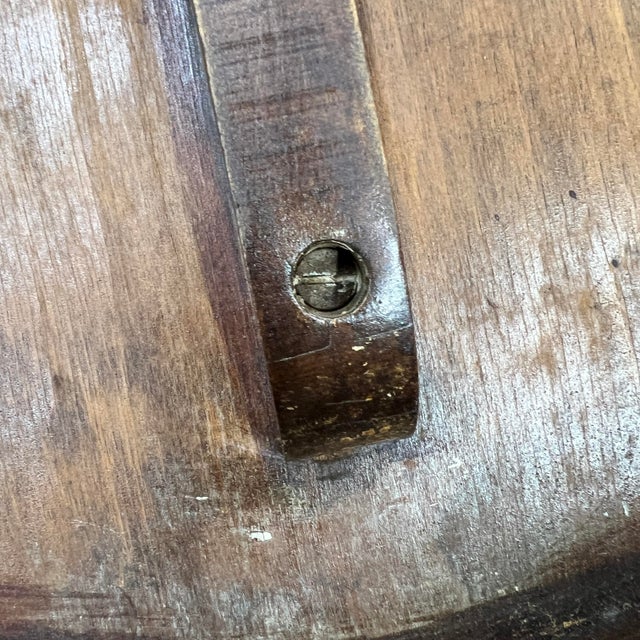 Late 19th Century Antique Burl Walnut Wood Scalloped Edge Pedestal Table For Sale - Image 5 of 12