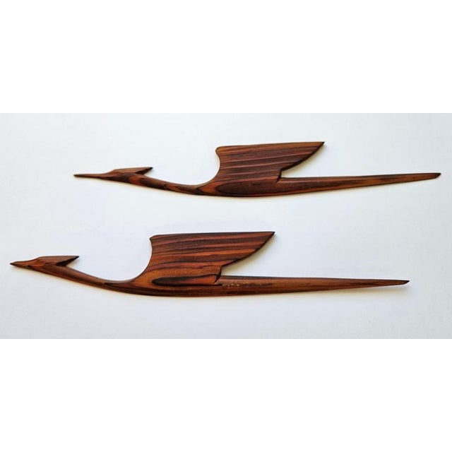 Mid-Century Wooden Wall Sculptures of Birds, 1960s For Sale - Image 10 of 16
