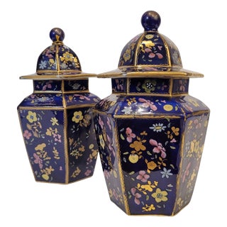 Porcelain Vases from Masons, England, 1820s, Set of 2 For Sale
