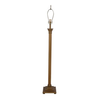 Ethan Allen Column Style Metal Floor Lamp For Sale