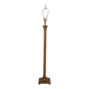 Ethan Allen Column Style Metal Floor Lamp