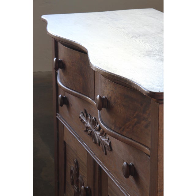 Vintage Farmhouse Danish Commode in Oak, 1890s For Sale - Image 16 of 18