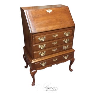 Vintage Secretary Desk, Cherry Desk by Maddox Furniture For Sale