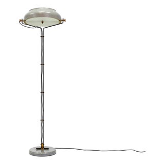 Floor Lamp with Brass Accents by Osvar Torlasco for Lumi Milano, 1960s For Sale