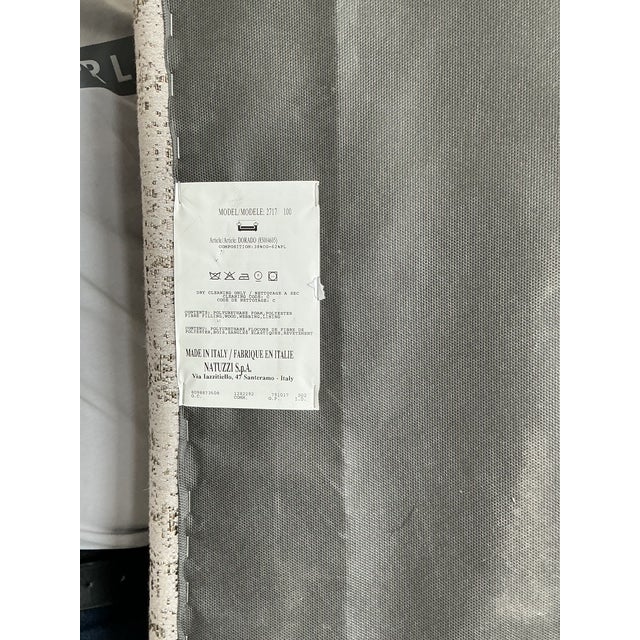 Vintage Italian Natuzzi Low Ottomans - A Pair For Sale - Image 10 of 12